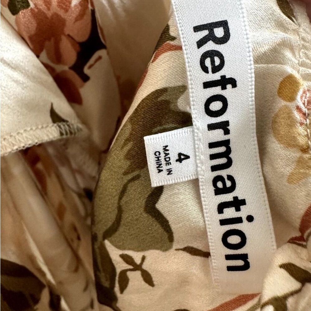 Reformation Veria Silk Dress